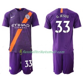Fußballtrikots Manchester City G.Jesus 33 Kinder 2018-2019 Kurzarm Ausweichtrikot kaufen